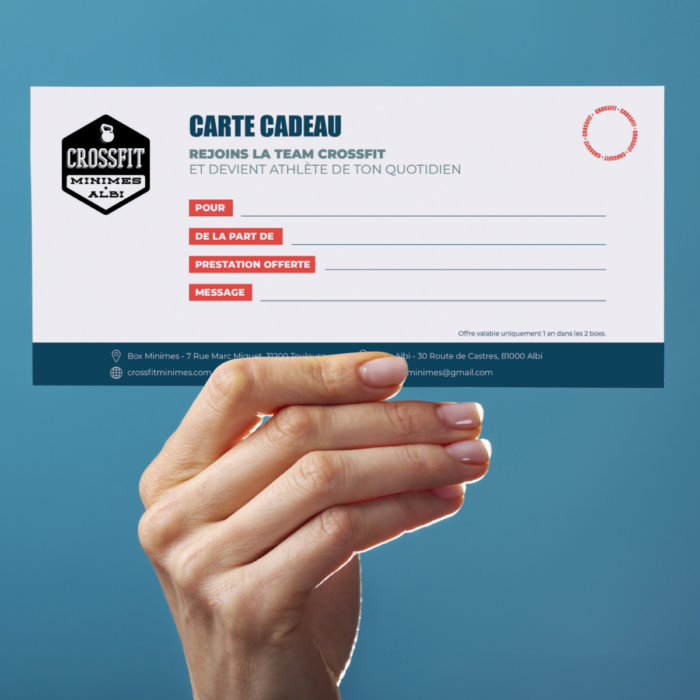 Carte cadeau Crossfit Mninimes & Albi